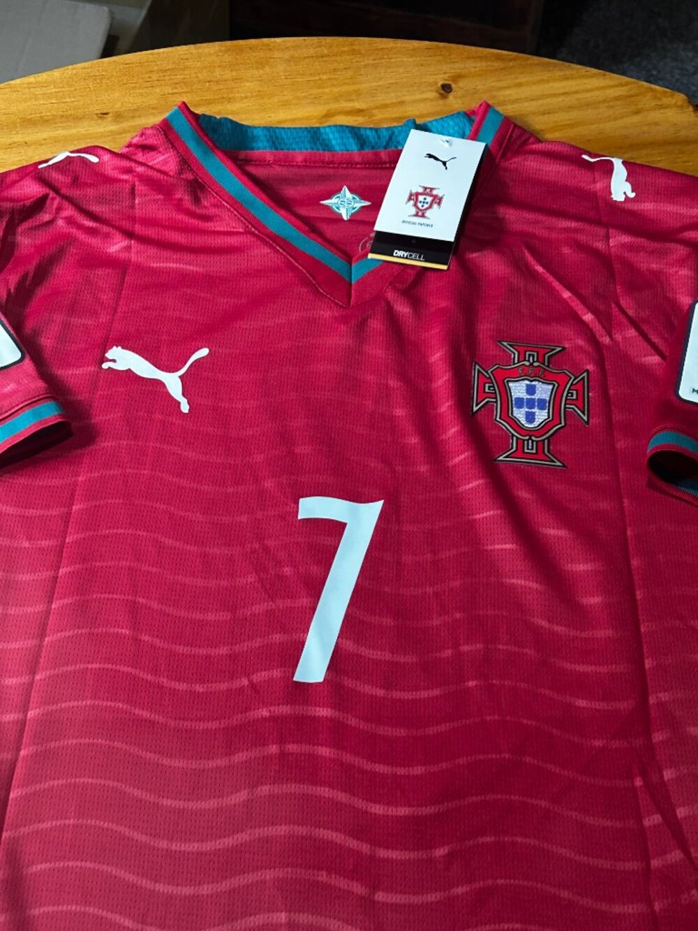 Cristiano Ronaldo #7 World Cup Portugal Soccer PUMA Jersey Men's Sizes - Picture 3 of 10